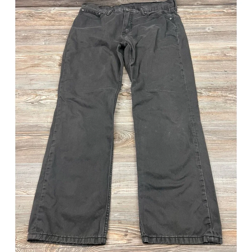 Levi's 514‎ Men's Jeans 38x32 Grey Cotton Straight Leg Jeans Modern Casual